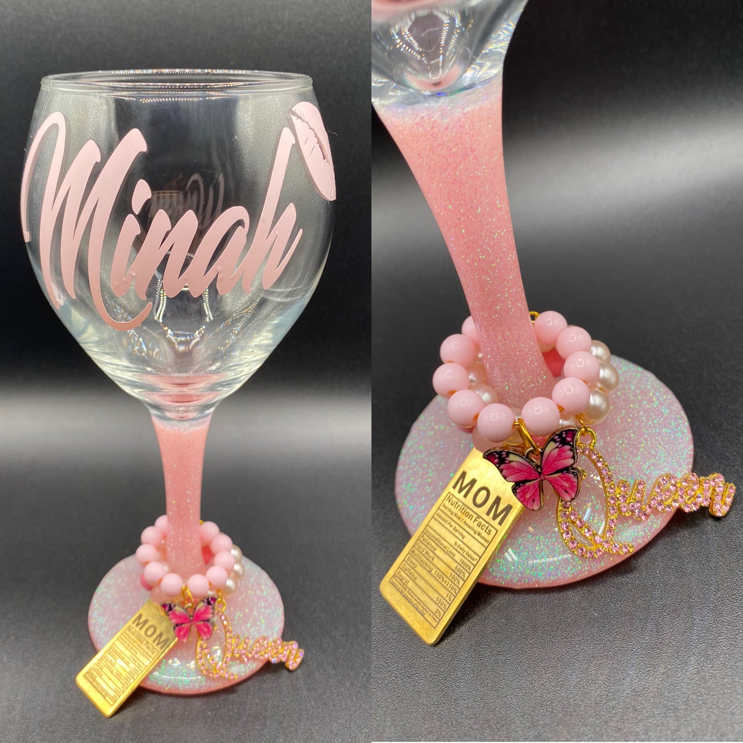 13.5 oz Mini Charm Wine Glass