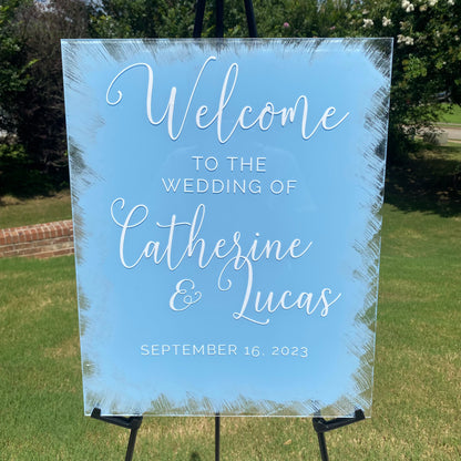 Acrylic Signs for Wedding | Wedding Day Sign