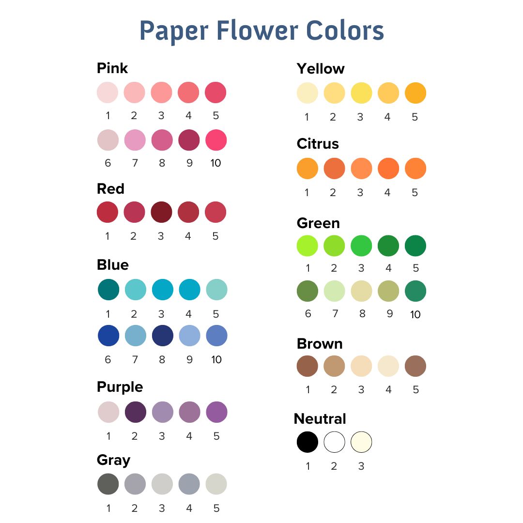 paper flower colors